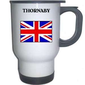  UK/England   THORNABY White Stainless Steel Mug 