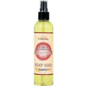 Glow Oil Edible Massager Oil, All Natural Hemp Seed, Strawberry, From 