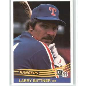  1984 Donruss #342 Larry Biittner   Texas Rangers (Baseball 