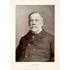  1909 Print Louis Pasteur Portrait Medical Agriculture 