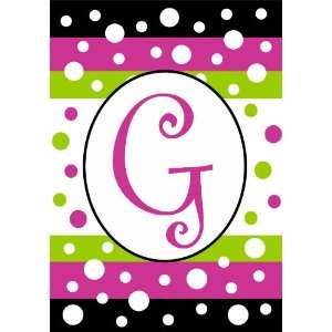  Small Polka Dot Party Monogram Flag Displays Letter G By 