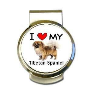  I Love My Tibetan Spaniel Money Clip