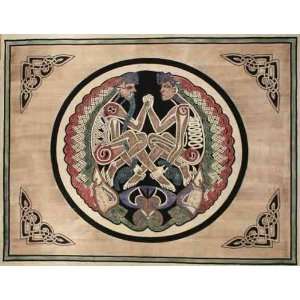  Celtic Lovers Tan Indian Bedspread, Twin Size: Home 
