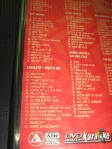 ENGELBERT HUMPERDINK FRANK SINATRA DVD KARAOKE 200 SONG  