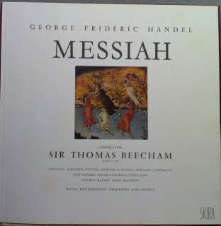 BEECHAM handel messiah 4 LP mint  LDS 6409 w/Book  