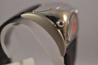 LP Italy Lorenzo Pozzan Dual Time Red Diamond Leather Watch NR Last 