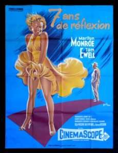 SEVEN 7 YEAR ITCH * MARILYN MONROE ORIG MOVIE POSTER  