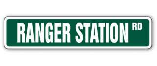 RANGER STATION Street Sign national park trail camping forest 