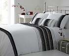 black grey white super king duvet cover ruffles bedding bed linen set 