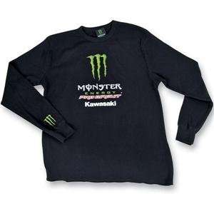   Team Monster Long Sleeve Thermal T Shirt   2X Large/Black Automotive