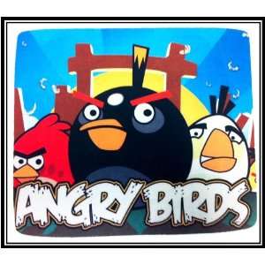  Black Angry Bird with Red and White Angry Birds Mouse Pad 