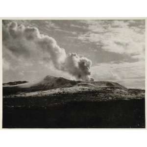 com 1930 Photogravure Miharayama Volcano Izu Oshima Izu Ohshima Japan 