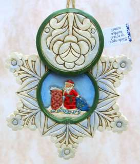 JIM SHORE Santa O Holy Night Ornament Nativity 4023461  