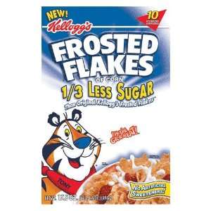 Kelloggs Frosted Flakes Cereal, Reduced Sugar, 17.5 oz (Pack of 4 