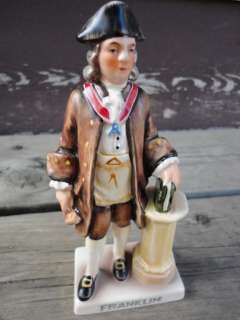 Goebel Benjamin Franklin Colonial Porcelain Figure marked 1957  