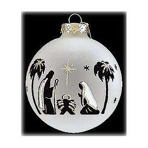  Holy Family Black Silhouette Ornament