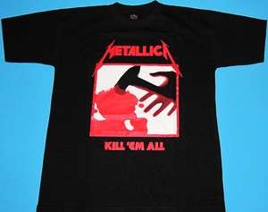 Metallica   Kill  Em All T shirt size XL NEW  