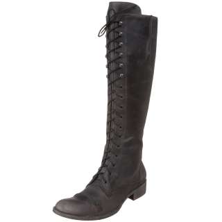 Charles David womens MADE IN ITALY Regiment Brown Lace Up Boot  