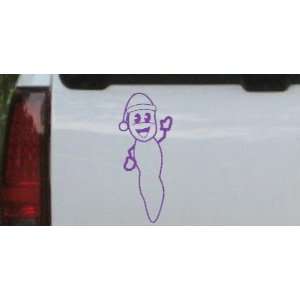  Purple 26in X 10.9in    Mr. Hanky Cartoons Car Window Wall 