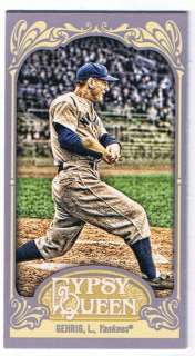LOU GEHRIG 2012 Topps Gypsy Queen Mini RED BACK #236 Yankees FREE COMB 