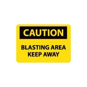  OSHA CAUTION Blasting Area Keep Away Safety Sign: Home 