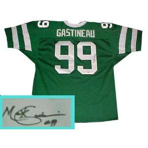   New York Jets Autographed Throwback Green Jersey: Sports & Outdoors