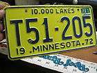 vintage 1944 MINNESOTA LICENSE PLATE CAR MN  