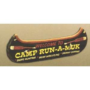  Camp Run A Muk Sign Patio, Lawn & Garden