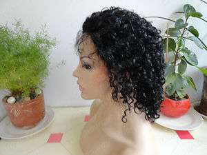 Lace Front 100% Indian Remy Human Hair Curly Wig 10 Kallyn  