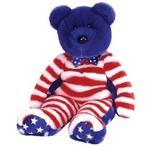  Ty Beanie Buddy   Liberty Blue the Bear: Toys & Games