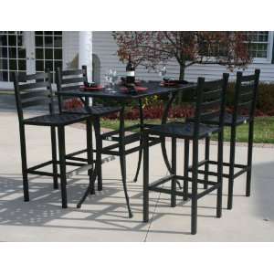 The Ansley Collection 4 Person All Welded Cast Aluminum Patio 