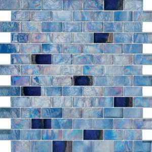 Blue Ice   1x2 Blue Glass Tile