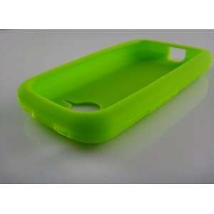 NEON GREEN Soft Silicone Skin Cover for HTC Droid Eris 6200 + Screen 