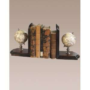 Globe Bookends with French Finish