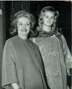 Bette Davis & daughter, B.D. Hyman, ORIG 60s press pic  
