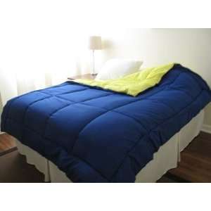 Blue/Yellow Reversible Comforter   Twin XL:  Home & Kitchen