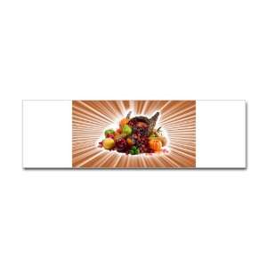  Bumper Sticker Thanksgiving Cornucopia 