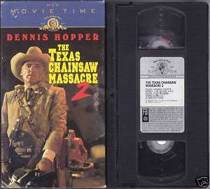 TEXAS CHAINSAW MASSACRE 2 ~ 80s HoRRoR MGM VHS blOoD  