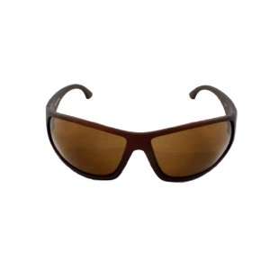Stylish Warp Sunglasses P1420BNBN Brown Matte Coating Frame with Brown 