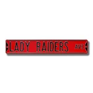  TEXAS TECH RED RAIDERS LADY RAIDERS AVE AUTHENTIC METAL 
