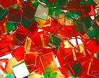 500 HEAVENLY COLORS HANDCUT MOSAIC STAINED GLASS TILES  