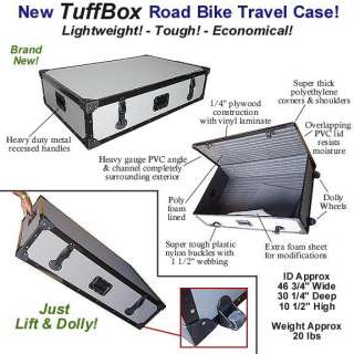 TUFFBOX CASE for ROAD BIKE BICYCLE MOUNTAIN BIKE Large  