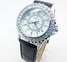 White quartz watch steel case band grace wristwatches  