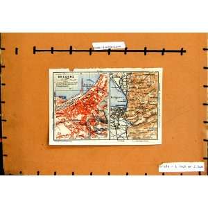  MAP 1961 TYROL SALZBURG STREET PLAN BREGENZ BODENSEE