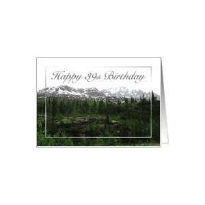  Mountain Range   39th Birthday Card Card: Toys & Games