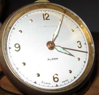 Bigelow Kennard 8 day Swiss travel alarm clock Cortland Concord Watch 