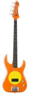  Fleabass Model 32 Bass Guitar Orange and Yellow (Sunny 