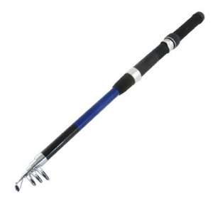   Telescopic Black Blue Plastic Fishing Rod Pole: Sports & Outdoors