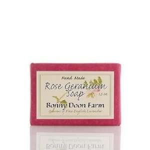  Rose Geranium Soap Bar 1.5 oz by Bonny Doon Farm Beauty