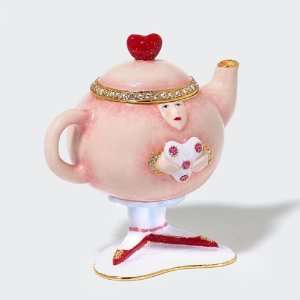   Department 56 Krinkles Pink Teapot Jeweled Box #39389